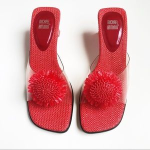 Cute Red Flower Women’s Shoes